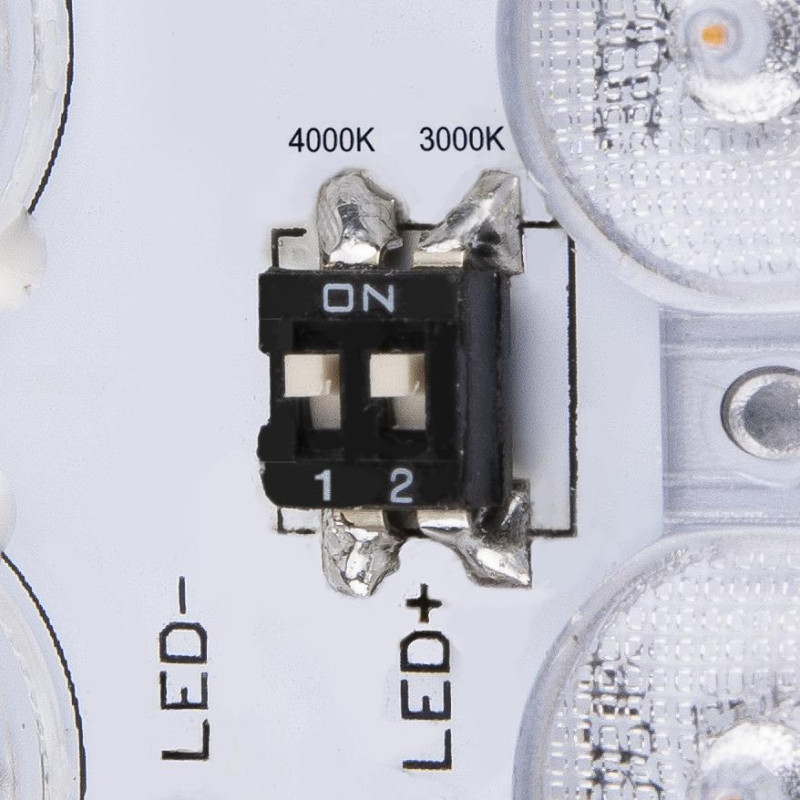 Applique et plafonnier ext AINOS carré gris LED 17W 3000K/4000K IP65 - SLV - 1003450