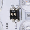 Applique et plafonnier ext AINOS carré gris LED 17W 3000K/4000K IP65 - SLV - 1003450