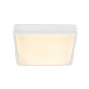 AINOS SENSOR, applique plafonnier ext carré blanc LED 18W 3000K/4000K détecteur - SLV - 1003451
