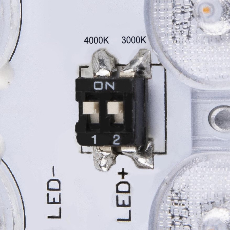 AINOS SENSOR, applique plafonnier ext carré blanc LED 18W 3000K/4000K détecteur - SLV - 1003451