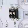 AINOS SENSOR, applique plafonnier ext carré blanc LED 18W 3000K/4000K détecteur - SLV - 1003451