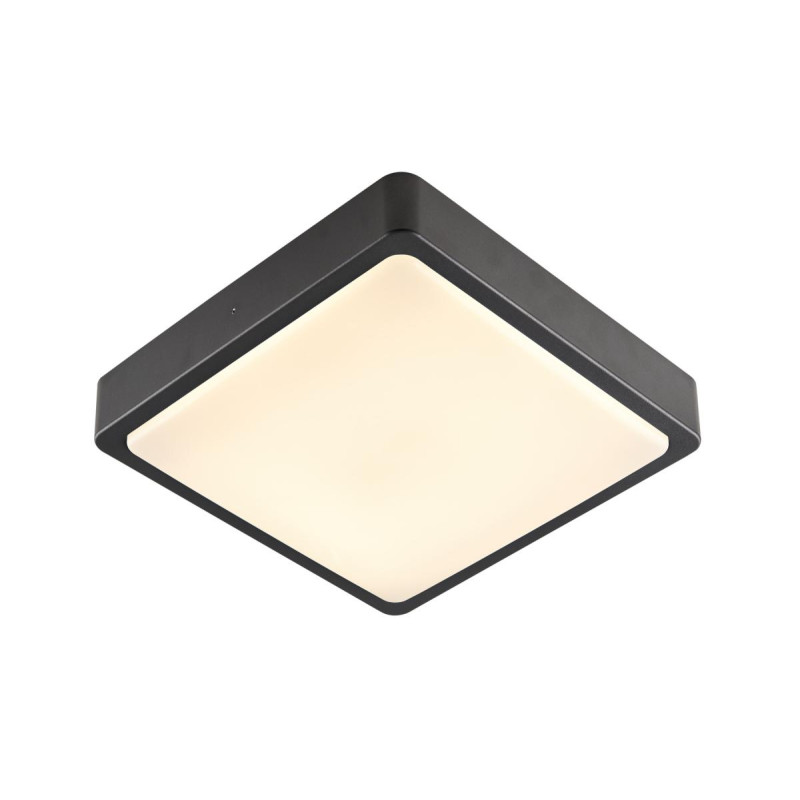 AINOS SENSOR, applique plafonnier ext carré anthr LED 18W 3000K/4000K détecteur - SLV - 1003452