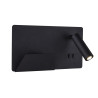 Applique int. liseuse SOMNILA SPOT gauche noir LED 13W 3000K avec port USB - SLV - 1003455
