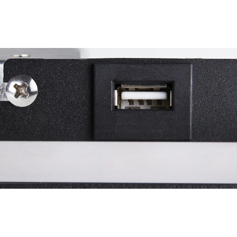 Applique int. liseuse SOMNILA SPOT droite noir LED 13W 3000K avec port USB - SLV - 1003456