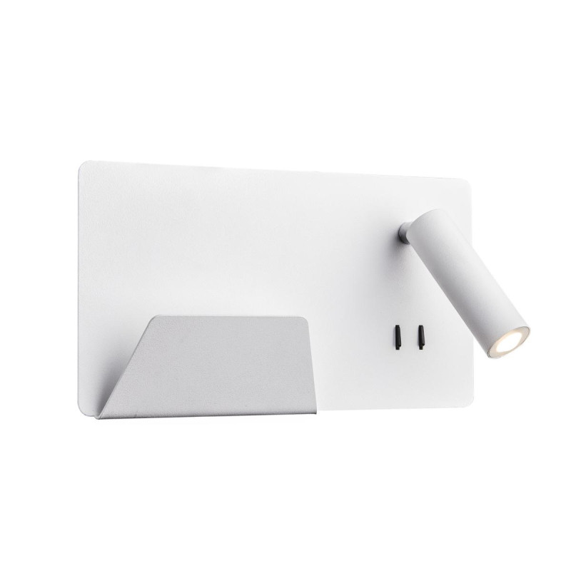 Applique int. liseuse SOMNILA SPOT gauche blanc LED 13W 3000K avec port USB - SLV - 1003457