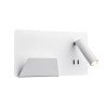 Applique int. liseuse SOMNILA SPOT gauche blanc LED 13W 3000K avec port USB - SLV - 1003457
