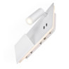 Applique int. liseuse SOMNILA SPOT gauche blanc LED 13W 3000K avec port USB - SLV - 1003457