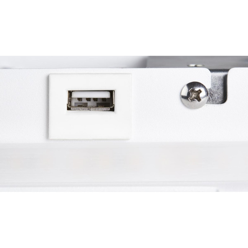 Applique int. liseuse SOMNILA SPOT gauche blanc LED 13W 3000K avec port USB - SLV - 1003457