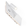 Applique int. liseuse SOMNILA SPOT droite blanc LED 13W 3000K avec port USB - SLV - 1003458