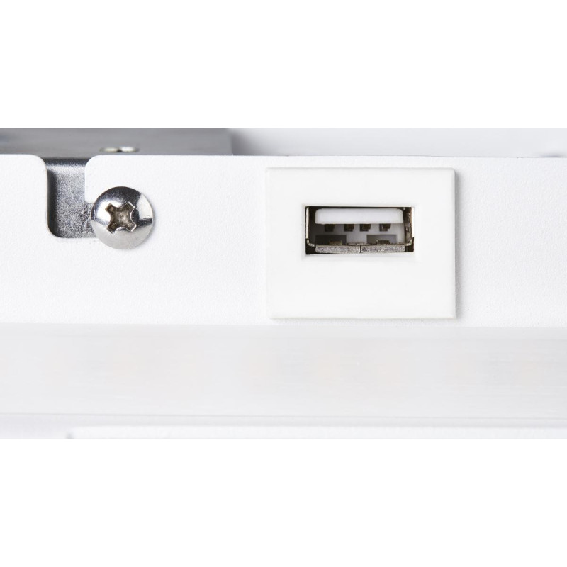 Applique int. liseuse SOMNILA SPOT droite blanc LED 13W 3000K avec port USB - SLV - 1003458