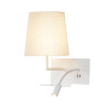 Applique int. liseuse SOMNILA FLEX gauche blanc LED 3W 3000K avec port USB - SLV - 1003459