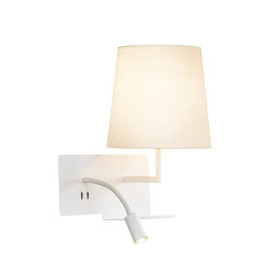 Applique int. liseuse SOMNILA FLEX droite blanc LED 3W 3000K avec port USB - SLV - 1003460