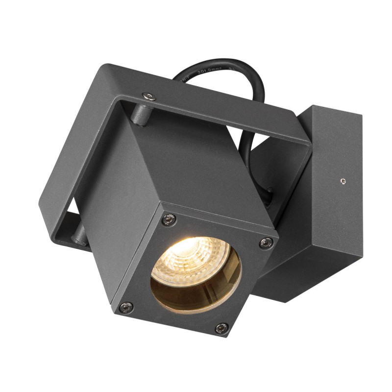 Applique et plafonnier extérieur THEO BRACKET gris GU10 QPAR51 7W max - SLV - 1004653