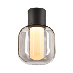 Plafonnier extérieur OVALISK gris LED 75W 3000/4000K interrupteur C - SLV - 1004677