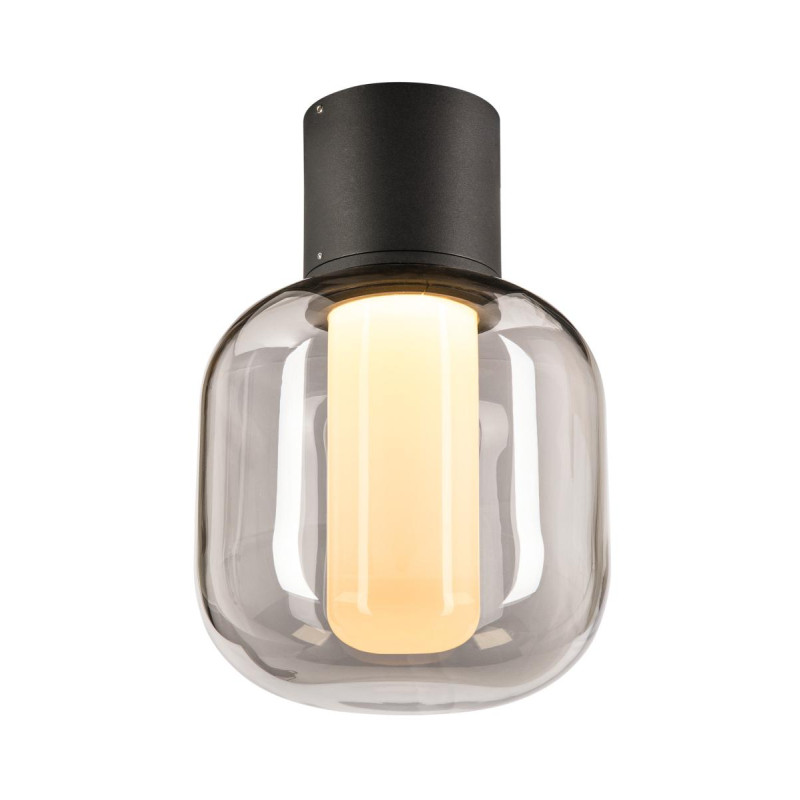 Plafonnier extérieur OVALISK gris LED 75W 3000/4000K interrupteur C - SLV - 1004677