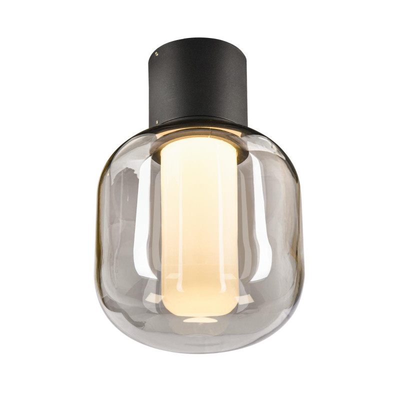 Plafonnier extérieur OVALISK gris LED 75W 3000/4000K interrupteur C - SLV - 1004677