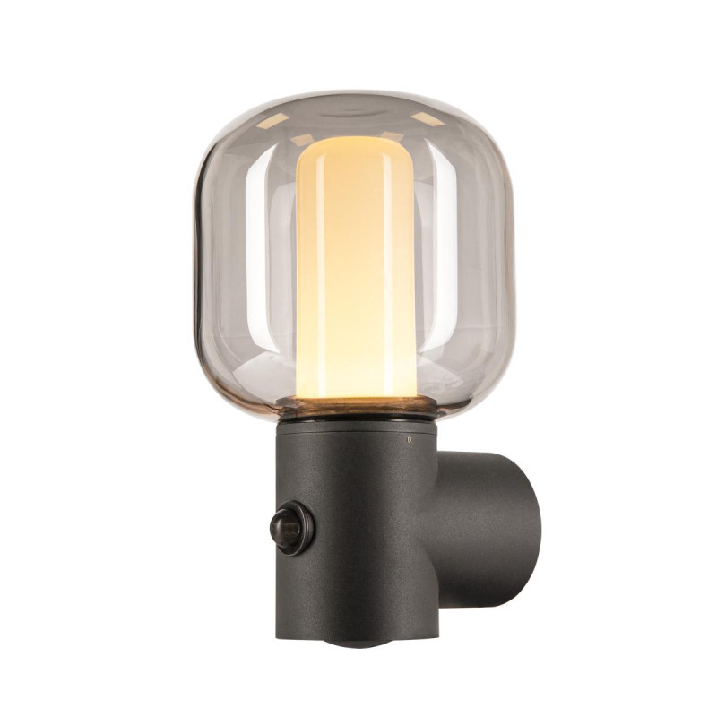 Applique extérieure OVALISK gris LED 96W 3000/4000K détecteur de mo - SLV - 1004679