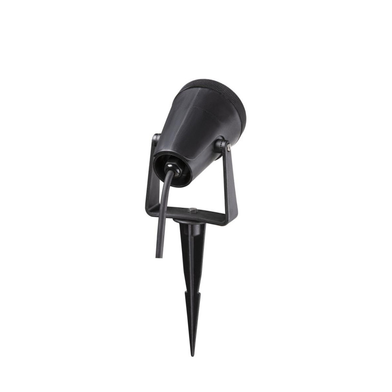 Projecteur ext. SAMRINA spot piquet noir GU10 7Wmax IP65 plast. recyclé - SLV - 1004757