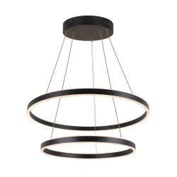 Suspension LED ONE DOUBLE intérieur up/down noir LED 55W - SLV - 1004767
