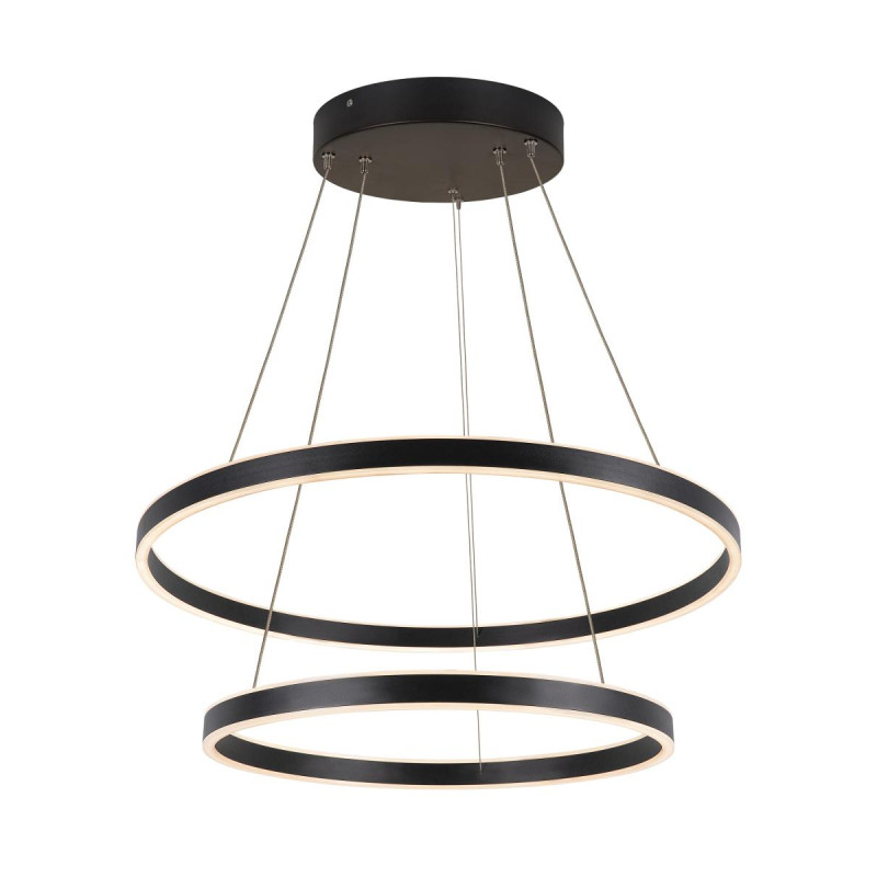 Suspension LED ONE DOUBLE intérieur up/down noir LED 55W - SLV - 1004767
