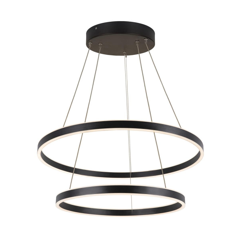 Suspension LED ONE DOUBLE intérieur up/down noir LED 55W - SLV - 1004767