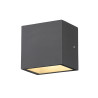 Applique extérieure simple SITRA S gris LED 62W CCT IP44 bord mer - SLV - 1005148