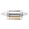 R7s 78mm Source LED QT-DE12 gris 9W 3000K variable - SLV - 1005287