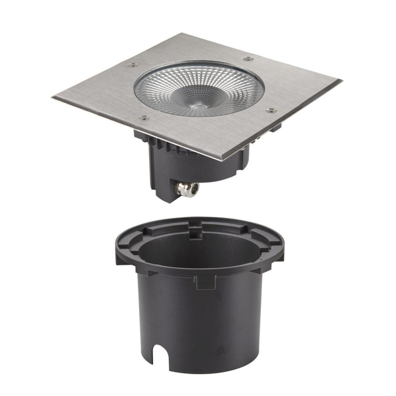 Encastré de sol extérieur ROCCI 200 carré inox LED 16W 3000K IP65/IP67 - SLV - 1006105