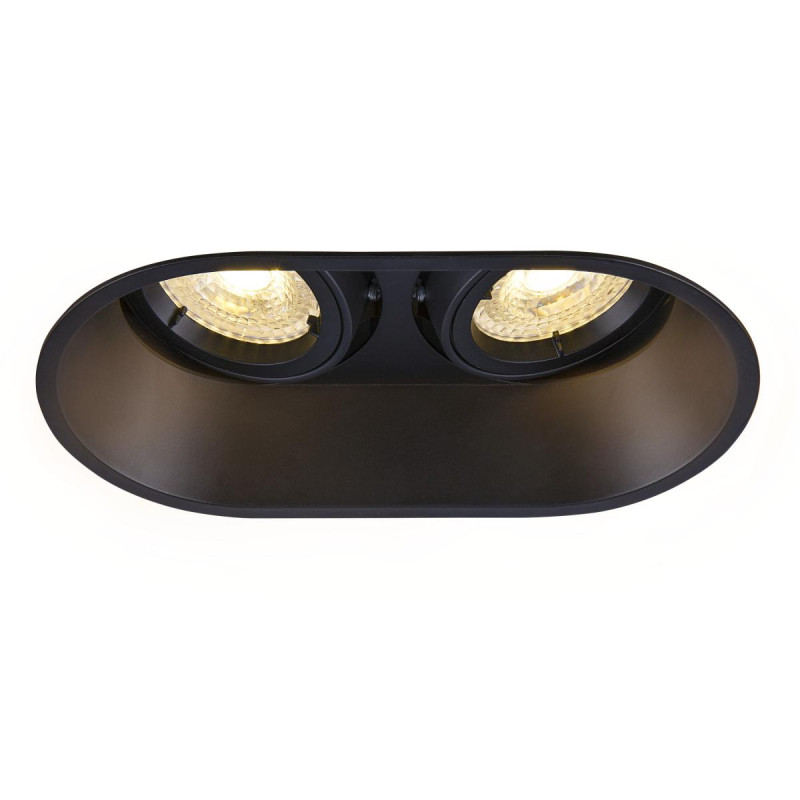 Spot encastré intérieur HORN double noir GU10/QPAR51 25W max - SLV - 1006121
