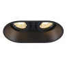 Spot encastré intérieur HORN double noir GU10/QPAR51 25W max - SLV - 1006121