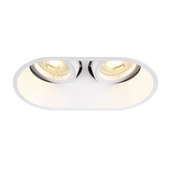 Spot encastré intérieur HORN double blanc GU10/QPAR51 25W max - SLV - 1006122