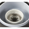 Applique extérieure ronde GRAFIT gris E27 11W max IP44 - SLV - 1006178