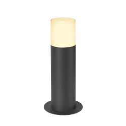 Borne extérieure ronde GRAFIT 30 gris E27 11W max IP44 - SLV - 1006180