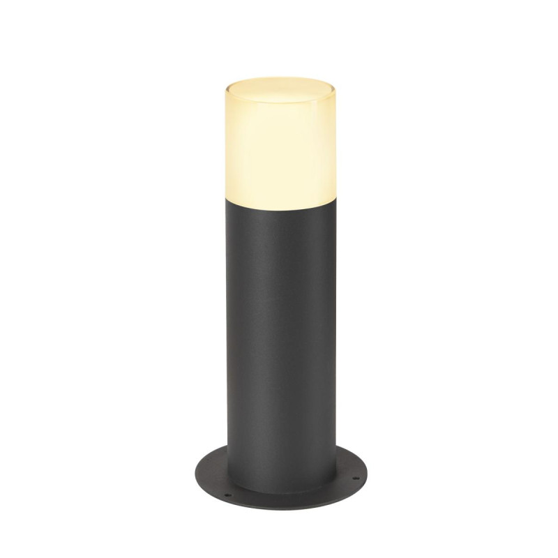 Borne extérieure ronde GRAFIT 30 gris E27 11W max IP44 - SLV - 1006180