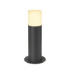 Borne extérieure ronde GRAFIT 30 gris E27 11W max IP44 - SLV - 1006180