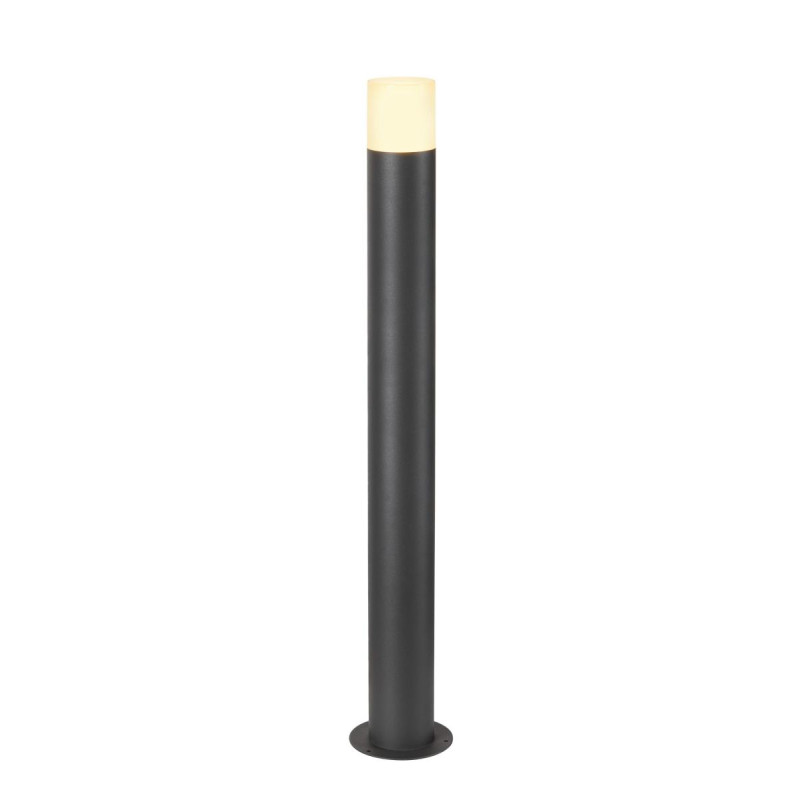 Borne extérieure ronde GRAFIT 90 gris E27 11W max IP44 - SLV - 1006182