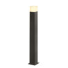 Borne extérieure carrée GRAFIT 90 gris E27 11W max IP44 - SLV - 1006184