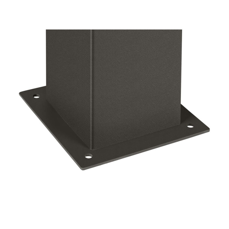 Borne extérieure carrée GRAFIT 90 gris E27 11W max IP44 - SLV - 1006184