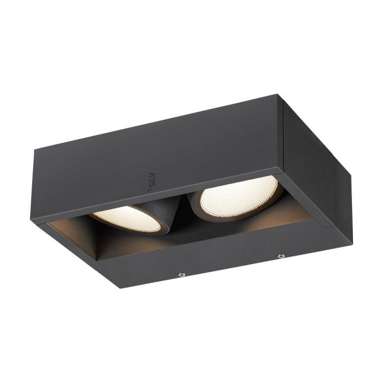 Applique ESKINA FRAMEWL double extérieur gris 27W max 240V - SLV - 1006314