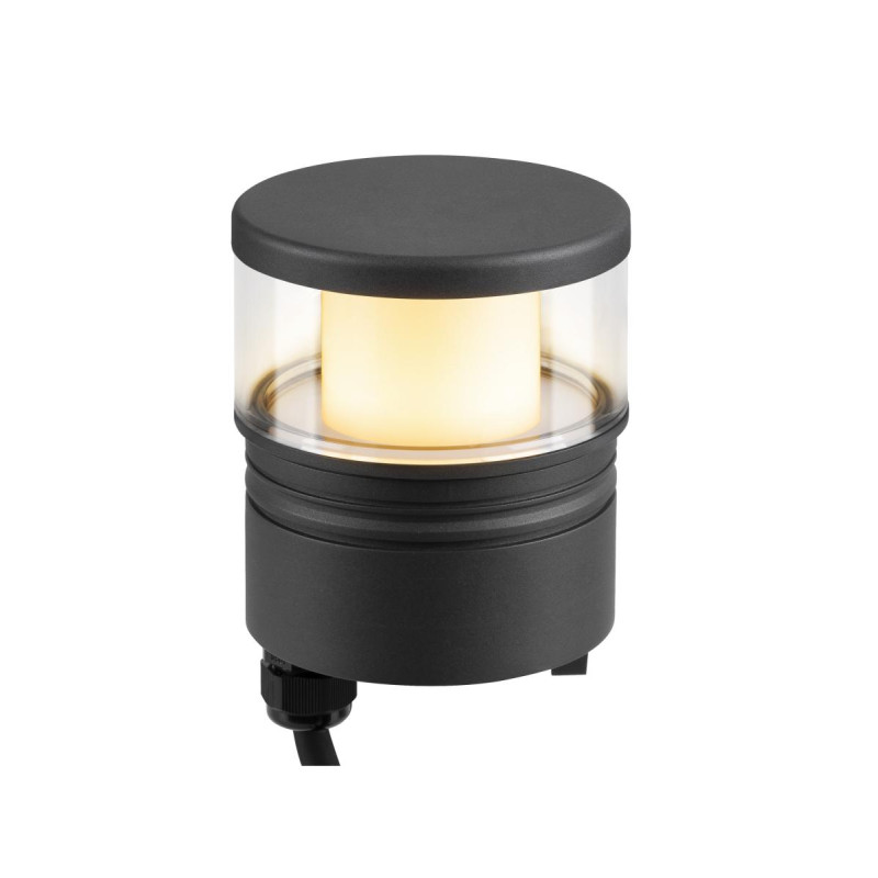 Tête de lampe borne M-POL extérieur gris LED 11W 2700/3000K IP 65 - SLV - 1006383