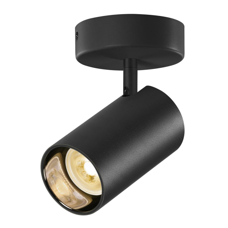 Applique et plafonnier ASTO TUBE cylindrique GU10 1x max. 10W noir - SLV - 1006423