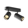 Applique et plafonnier ASTO TUBE cylindrique GU10 2x max. 10W noir - SLV - 1006425