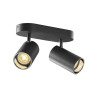 Applique et plafonnier ASTO TUBE cylindrique GU10 2x max. 10W noir - SLV - 1006425