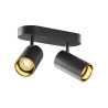 Applique et plafonnier ASTO TUBE cylindrique GU10 2x max. 10W noir - SLV - 1006425