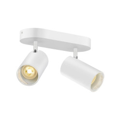 Applique et plafonnier ASTO TUBE cylindrique GU10 2x max. 10W blanc - SLV - 1006426