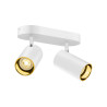 Applique et plafonnier ASTO TUBE cylindrique GU10 2x max. 10W blanc - SLV - 1006426