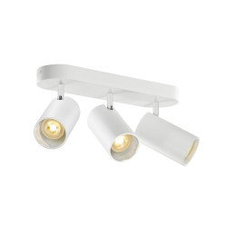 Applique et plafonnier ASTO TUBE cylindrique GU10 3x max. 10W blanc - SLV - 1006428