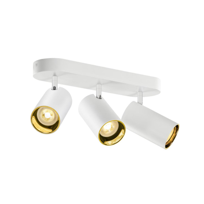 Applique et plafonnier ASTO TUBE cylindrique GU10 3x max. 10W blanc - SLV - 1006428
