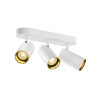 Applique et plafonnier ASTO TUBE cylindrique GU10 3x max. 10W blanc - SLV - 1006428