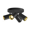 Plafonnier ASTO TUBE cylindrique GU10 4x max. 10W noir - SLV - 1006429